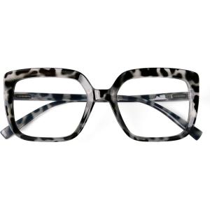 imageEyekepper Reading Glasses for Women 4Pack Large Frame Readers Eyeglasses Oversize 275Grey Tortoise