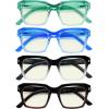 imageEyekepper 4 Pack Glasses for Women  Large Frame Ladies GlassesBlue Light Blockingb404 Pairs