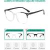 imageEyekepper 4 Pack Ladies Reading Glasses Oversized Square Readers for Women Reading 3004 Pairs Mix