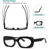 imageEyekepper 4 Pack Rectangle Reading Glasses for Women Stylish Readers4 Pack Mix Color
