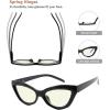imageEyekepper 4Pack Cateye Style Reading Glasses for Women Chic Readers 125Blue Light Blockingb404 Pairs