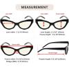imageEyekepper 4Pack Cateye Style Reading Glasses for Women Chic Readers 125Blue Light Blockingb404 Pairs