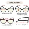 imageEyekepper 4Pack Ladies Reading Glasses Cateye Pattern Design Readers for Women 400Blue Light Blocking Reading Glasses