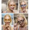 imageEyekepper 4Pack Large Frame Reading Glasses for Women  Fashionable Readers 200Blue Light Blocking Reading Glasses