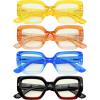 imageEyekepper 4Pack Large Frame Reading Glasses for Women  Fashionable Readers 200Blue Light Blocking Reading Glasses