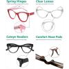imageEyekepper 4pack Cateye Design Reading Glasses Oversized Readers for Women Reading 2504 Pairs Mix