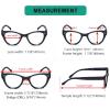 imageEyekepper 4pack Cateye Design Reading Glasses Oversized Readers for Women Reading 2504 Pairs Mix