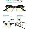 imageEyekepper 4pack Round Reading Glasses Women Small Lens Readers 00Blue Light Blocking Reading Glasses