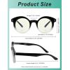 imageEyekepper 4pack Round Reading Glasses Women Small Lens Readers 00Blue Light Blocking Reading Glasses
