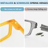 imageEyekepper 5 Pack Reading Glasses for Men Includes Reader Sunglasses Spring Hinges Classic Cheater Glasses 2506 Pack Mix Color