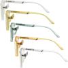 imageEyekepper 5Pack Large Frame Mens Womens Reading Glasses with Spring Hinge One for Each ColorBlue Light Blockingb405 Pairs