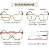 imageEyekepper 5Pack Large Frame Mens Womens Reading Glasses with Spring Hinge One for Each ColorBlue Light Blockingb405 Pairs