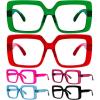 imageEyekepper 4 Pack Classic Reading Glasses for Women and Men Include Reading Sunglasses TwoTone Readers 2506 Pack Mix Color