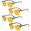 imageEyekepper 4 Pack Ladies Reading Glasses Oversized Square Readers for Women Reading 300Blue Light Blockingb904 Pairs