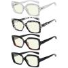 imageEyekepper 4 Pack Reading Glasses for Women Reading  Ladies Readers 200Blue Light Blockingb404 Pairs