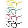 imageEyekepper 4Pack Ladies Reading Glasses Cateye Pattern Design Readers for Women 4004pcsmix