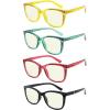 imageEyekepper 4Pack Ladies Reading Glasses Cateye Pattern Design Readers for Women 400Blue Light Blocking Reading Glasses