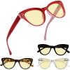 imageEyekepper 4pack Cateye Design Reading Glasses Oversized Readers for Women Reading 250Blue Light Blockingb604 Pairs
