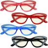 imageEyekepper 4pack Cateye Design Reading Glasses for Women Reading  Chic Ladies ReadersBlue Light Blocking Reading Glasses