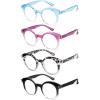 imageEyekepper 4pack Round Reading Glasses Women Small Lens Readers 004 Pack Mix Color