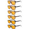 imageEyekepper 5 Pairs Reading Glasses Classic Rectangular Frame Mens Womens Spring Hinges6pcs Mix