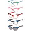 imageEyekepper 5pack Cat Eye Reading Glasses Cute Reader for Women 005 Pack Mix Color