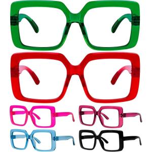 imageEyekepper 4 Pack Classic Reading Glasses for Women and Men Include Reading Sunglasses TwoTone Readers 2506 Pack Mix Color