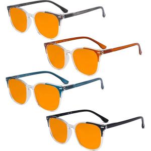 imageEyekepper 4 Pack Ladies Reading Glasses Oversized Square Readers for Women Reading 300Blue Light Blockingb984 Pairs
