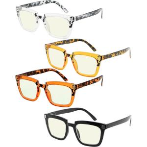 imageEyekepper 5Pack Design Eyeglasses for Women Include SunglassesBlue Light Blocking Reading Glasses