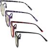 imageEyekepper 4 Pack Oversized Blue Light Filter Glasses  Cat Eye Design Computer Reading Glasses for Women Anti Screen Glare Blocking Digital Blue Rays 000Blue Light Blockingb604 Pairs