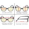 imageEyekepper 4 Pack Oversized Blue Light Filter Glasses  Cat Eye Design Computer Reading Glasses for Women Anti Screen Glare Blocking Digital Blue Rays 000Blue Light Blockingb604 Pairs