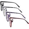 imageEyekepper 4 Pack Oversized Blue Light Filter Glasses  Cat Eye Design Computer Reading Glasses for Women Anti Screen Glare Blocking Digital Blue Rays 000Blue Light Blockingb404 Pairs