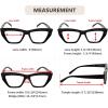 imageEyekepper 4Pack Reading Glasses Blue Light Blocking Women Cateye Readers 004 Pack Mix Color