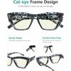 imageEyekepper 4Pack Reading Glasses Blue Light Blocking Women Cateye Readers 00Blue Light Blocking Reading Glasses