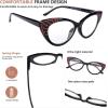 imageEyekepper 4pack Cat Eye Reading Glasses Blue Light Blocking Women Readers 0505 Pack Mix Color
