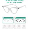 imageEyekepper 4pack Reading Glasses Blue Light Blocking Cateye Computer Glasses Readers Women 004pcsmix