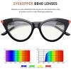 imageEyekepper 4pack Reading Glasses Blue Light Blocking Cateye Computer Glasses Readers Women 00Blue Light Blocking Reading Glasses