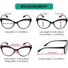 imageEyekepper 4pack Reading Glasses Blue Light Blocking for Women Cateye Style Rhinestone Readers4 Pack Mix Color