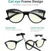 imageEyekepper 4pack Reading Glasses Blue Light Blocking for Women Cateye Style Rhinestone ReadersBlue Light Blocking Reading Glasses