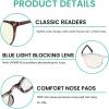 imageEyekepper 5 Pack Computer Reading Glasses Cat Eye Blue Light Blocking Readers 00012 Pack Mix  Uvrj003