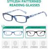 imageEyekepper 5Packs Metalless Design Reading Glasses for Women Screwless Spring Hinges Ladies Readers 306 Pairs Blue