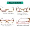 imageEyekepper 5Packs Metalless Design Reading Glasses for Women Screwless Spring Hinges Ladies Readers 306 Pairs Brown