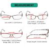 imageEyekepper 5Packs Metalless Design Reading Glasses for Women Screwless Spring Hinges Ladies Readers 306 Pairs Grey