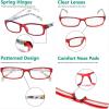 imageEyekepper 5Packs Metalless Design Reading Glasses for Women Screwless Spring Hinges Ladies Readers 306 Pairs Red