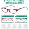 imageEyekepper 5Packs Metalless Design Reading Glasses for Women Screwless Spring Hinges Ladies Readers 306 Pairs Red