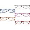 imageEyekepper 5Packs Metalless Design Reading Glasses for Women Screwless Spring Hinges Ladies Readers 30Mix