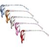 imageEyekepper 5Packs Metalless Design Reading Glasses for Women Screwless Spring Hinges Ladies Readers 30Mix