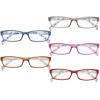 imageEyekepper 5Packs Metalless Design Reading Glasses for Women Screwless Spring Hinges Ladies Readers 30Mix