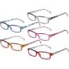 imageEyekepper 5Packs Metalless Design Reading Glasses for Women Screwless Spring Hinges Ladies Readers 30Mix