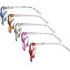 imageEyekepper 5Packs Metalless Design Reading Glasses for Women Screwless Spring Hinges Ladies Readers 30Mix